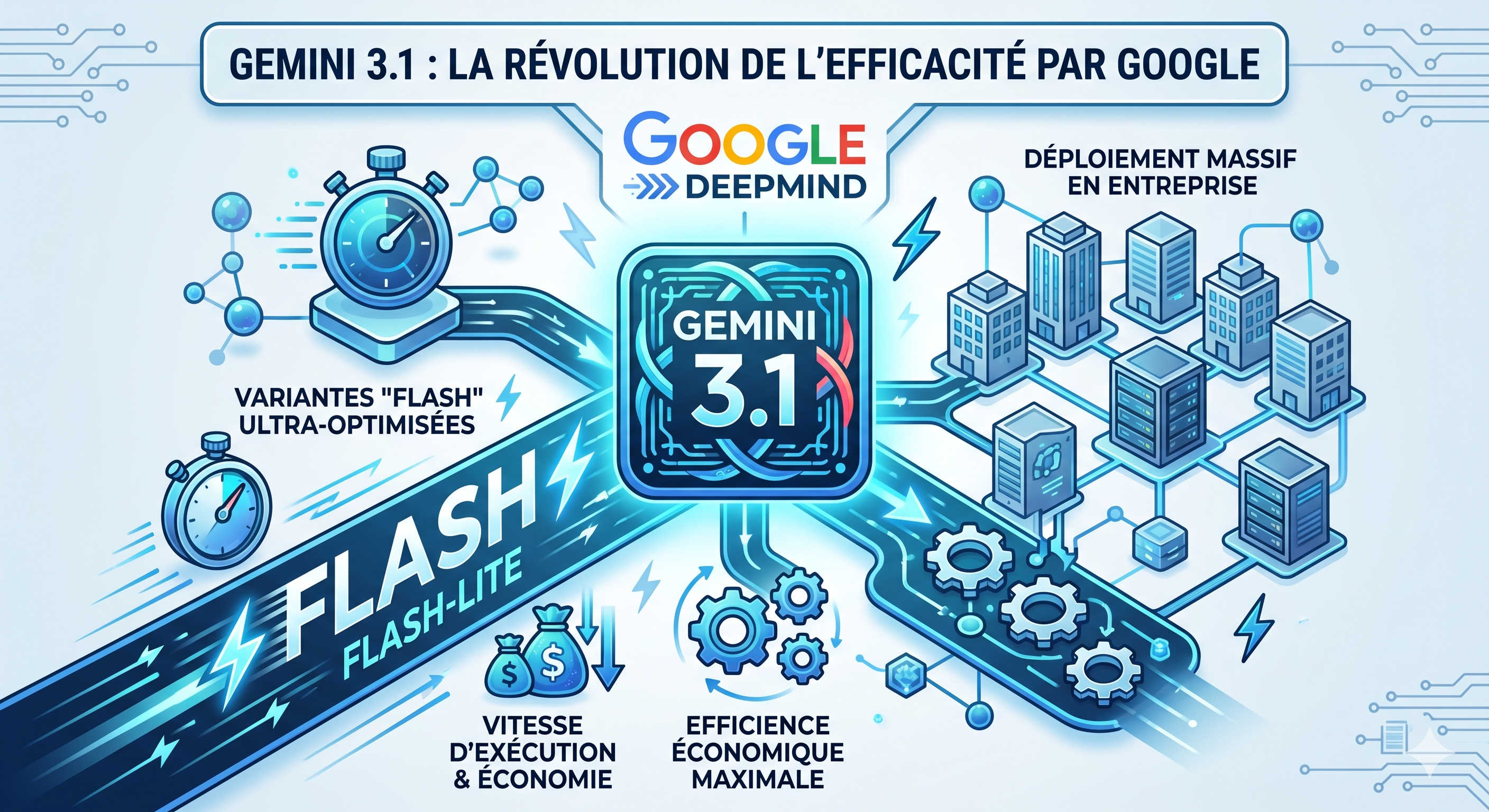 Illustration technologique Google Gemini 