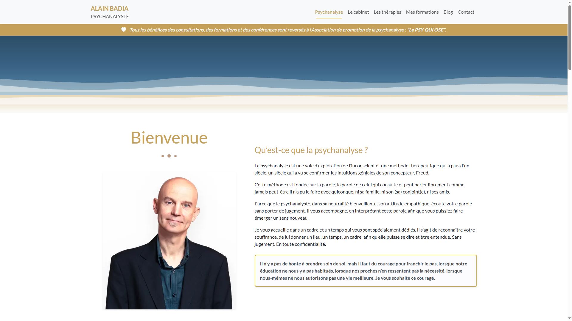 Nouveau site web